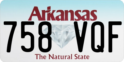 AR license plate 758VQF