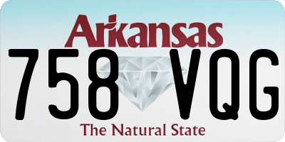 AR license plate 758VQG