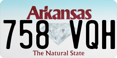 AR license plate 758VQH