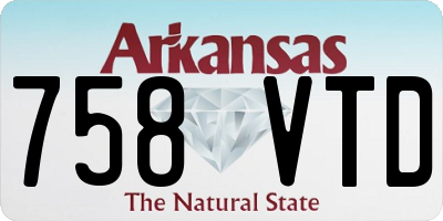 AR license plate 758VTD