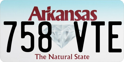 AR license plate 758VTE