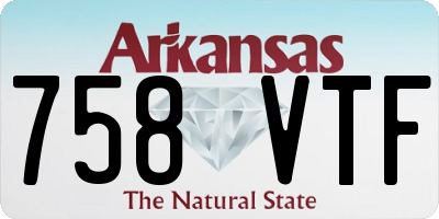 AR license plate 758VTF