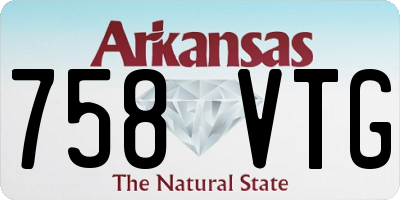AR license plate 758VTG