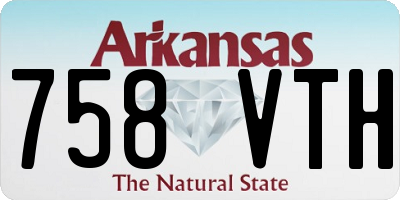 AR license plate 758VTH