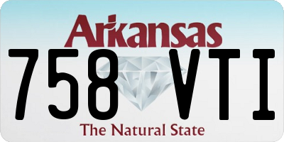 AR license plate 758VTI