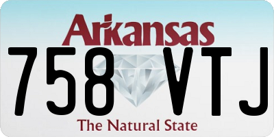 AR license plate 758VTJ