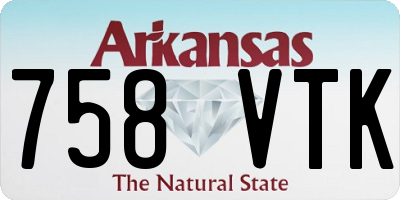AR license plate 758VTK