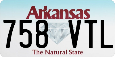 AR license plate 758VTL