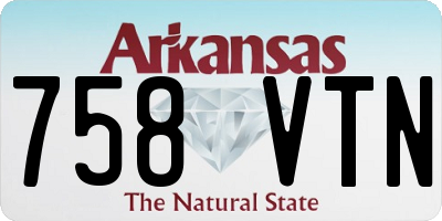 AR license plate 758VTN