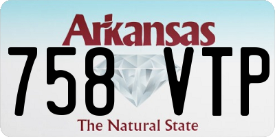 AR license plate 758VTP