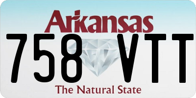 AR license plate 758VTT