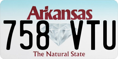 AR license plate 758VTU
