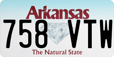 AR license plate 758VTW