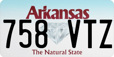 AR license plate 758VTZ