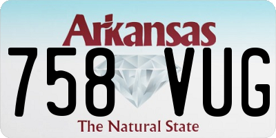 AR license plate 758VUG