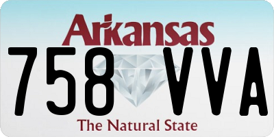 AR license plate 758VVA