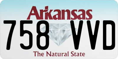 AR license plate 758VVD