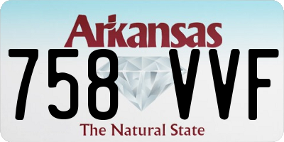 AR license plate 758VVF