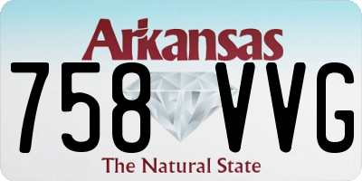 AR license plate 758VVG