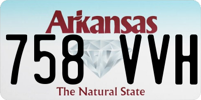 AR license plate 758VVH