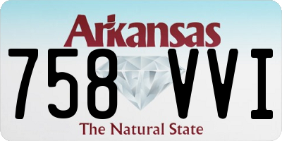 AR license plate 758VVI