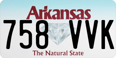 AR license plate 758VVK