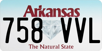AR license plate 758VVL