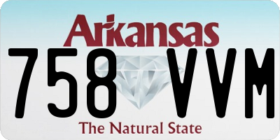 AR license plate 758VVM