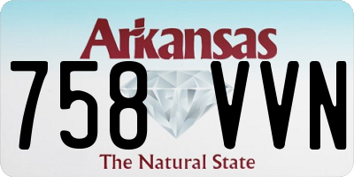 AR license plate 758VVN