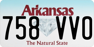 AR license plate 758VVO
