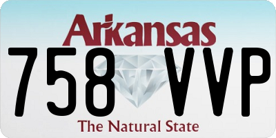 AR license plate 758VVP