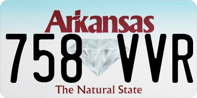 AR license plate 758VVR