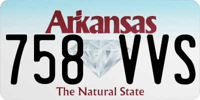 AR license plate 758VVS