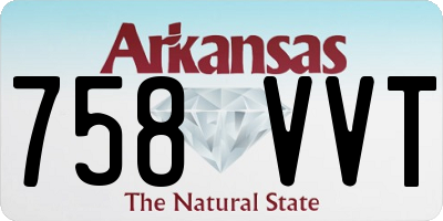 AR license plate 758VVT