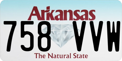 AR license plate 758VVW