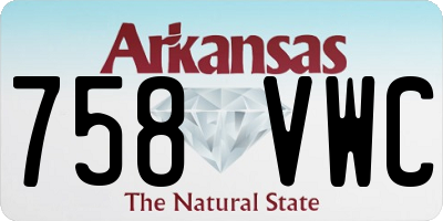 AR license plate 758VWC