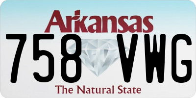 AR license plate 758VWG
