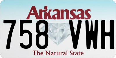 AR license plate 758VWH