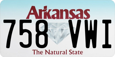 AR license plate 758VWI