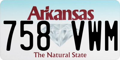 AR license plate 758VWM
