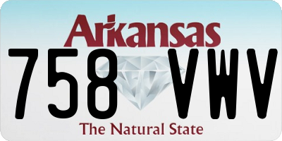 AR license plate 758VWV