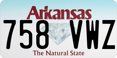 AR license plate 758VWZ