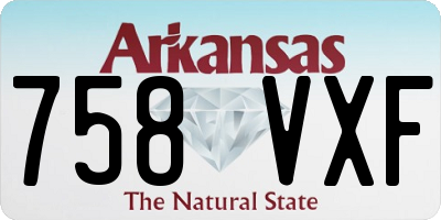 AR license plate 758VXF