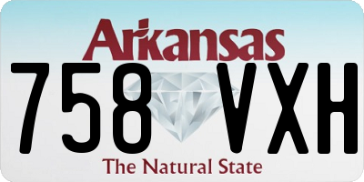 AR license plate 758VXH