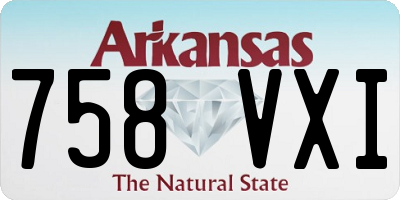 AR license plate 758VXI