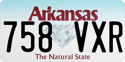 AR license plate 758VXR