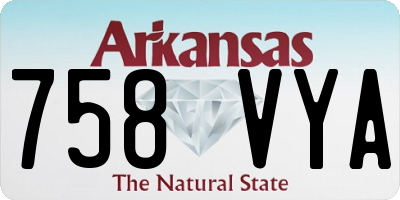 AR license plate 758VYA