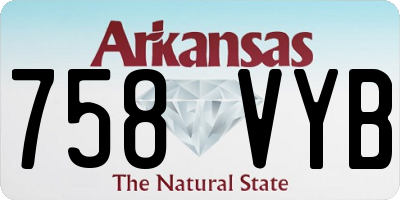 AR license plate 758VYB