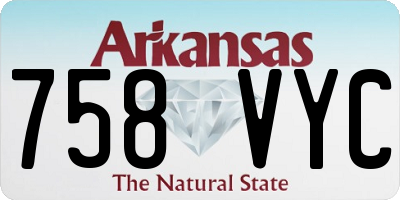 AR license plate 758VYC