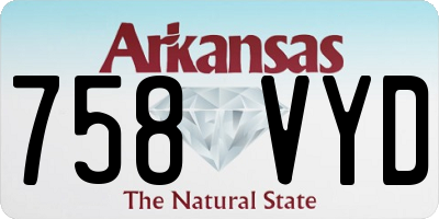 AR license plate 758VYD